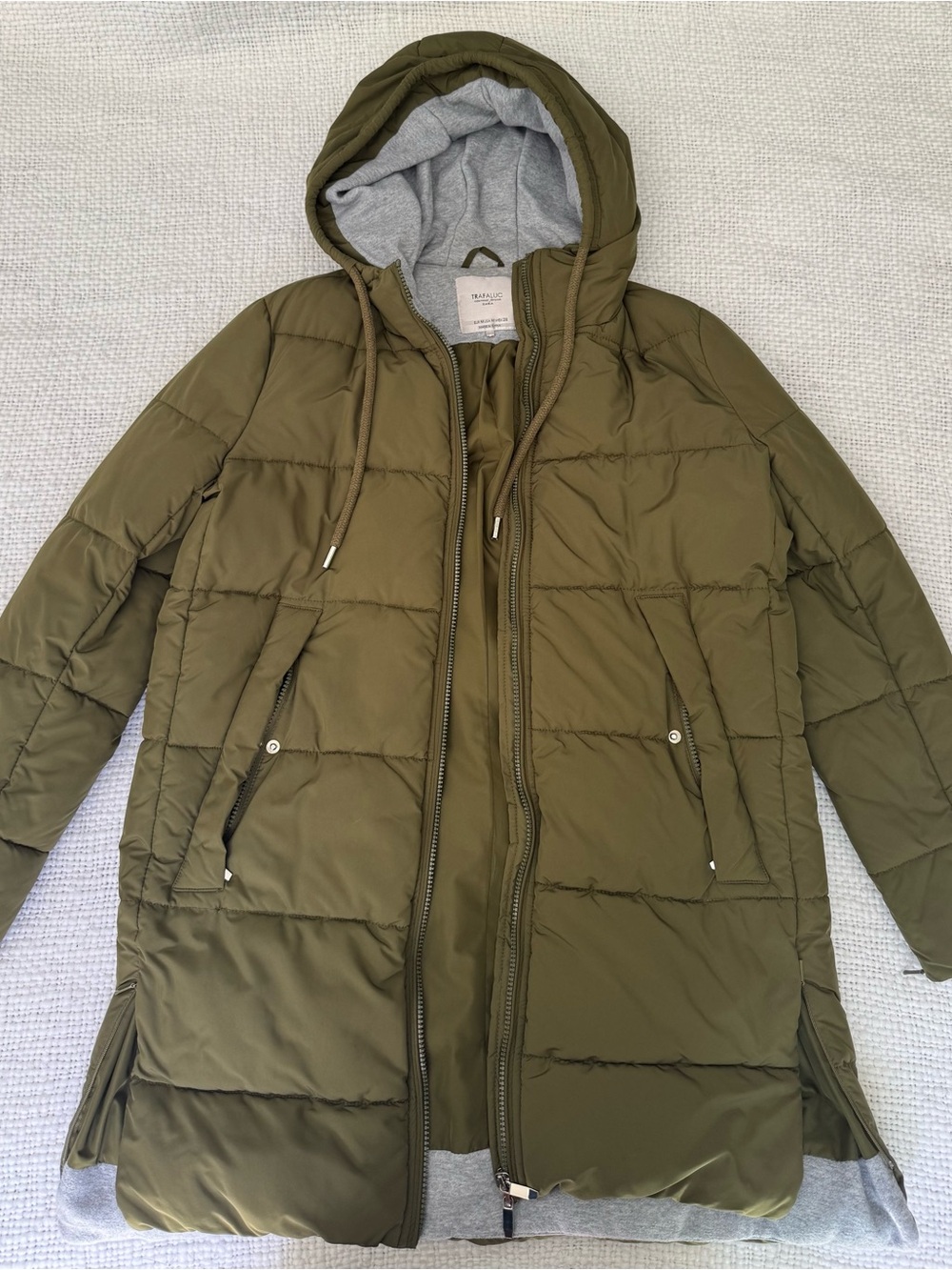 Zara Olive puffa jacket